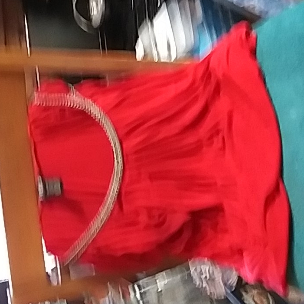 Red sleaveles top